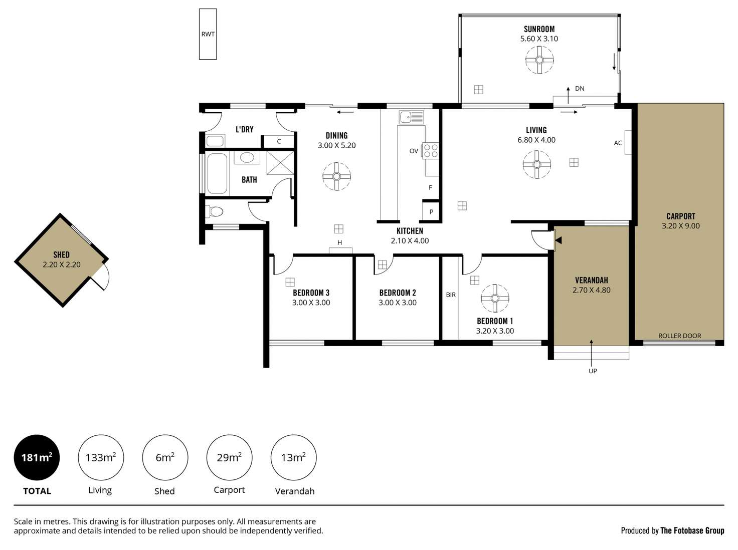 Floorplan of Homely house listing, 20 Sunglow Crescent, Hackham West SA 5163