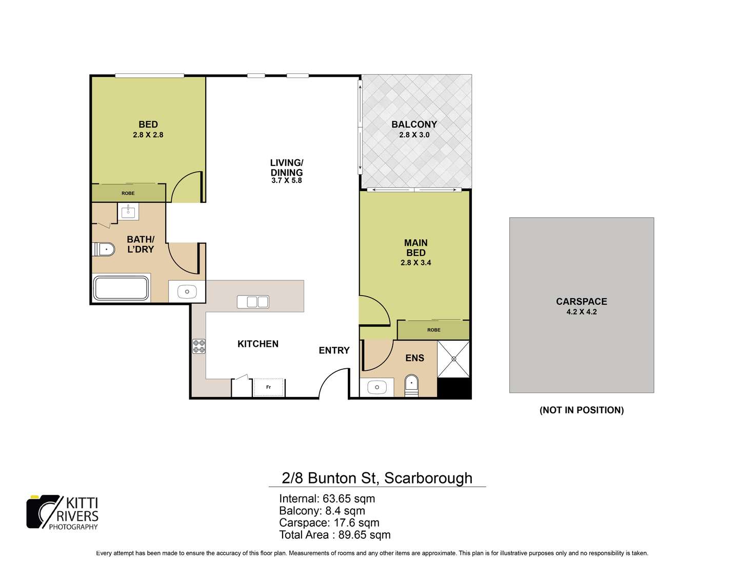 Floorplan of Homely apartment listing, 2/8 Bunton Street, Scarborough QLD 4020