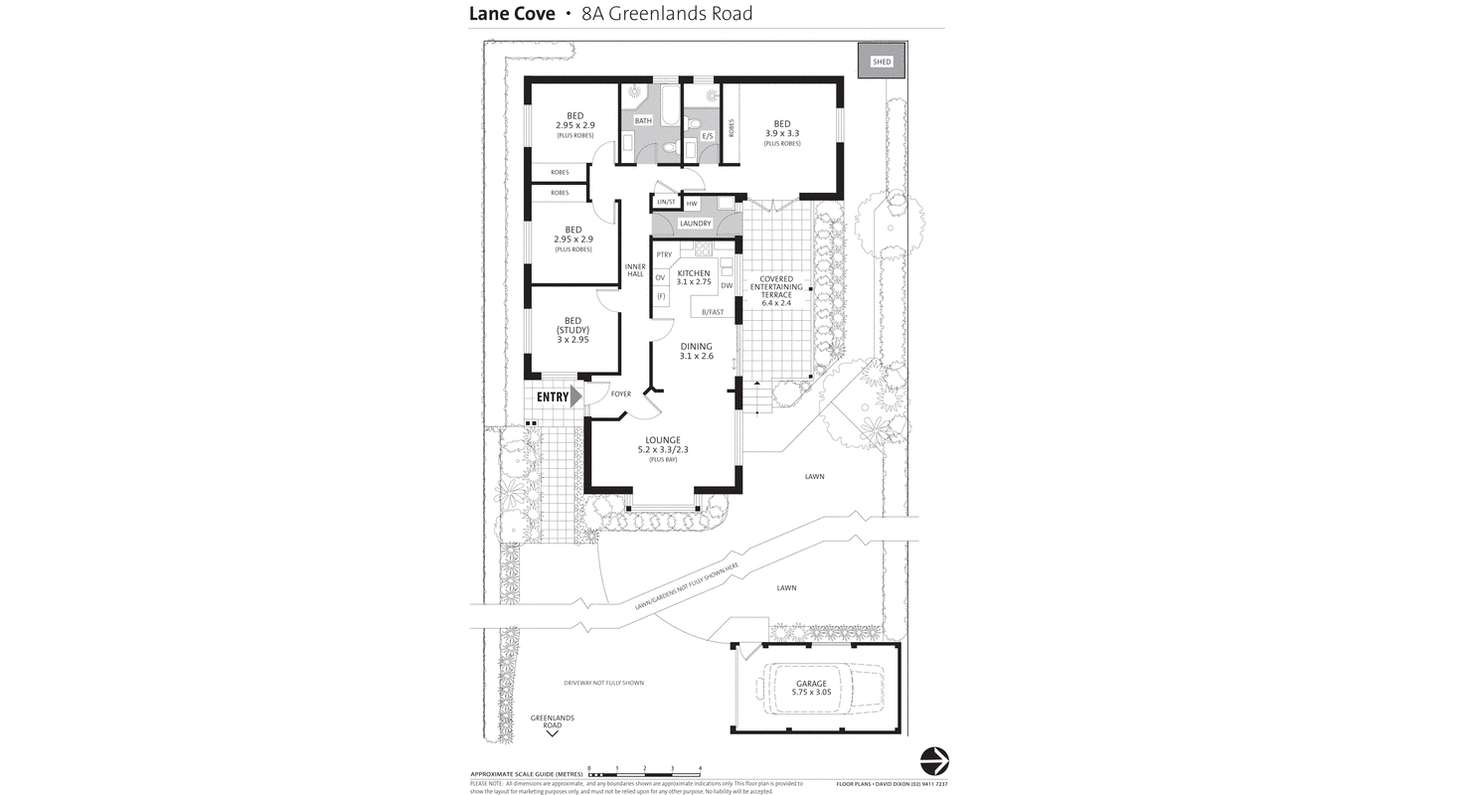 Floorplan of Homely house listing, 8A Greenlands Road, Lane Cove North NSW 2066