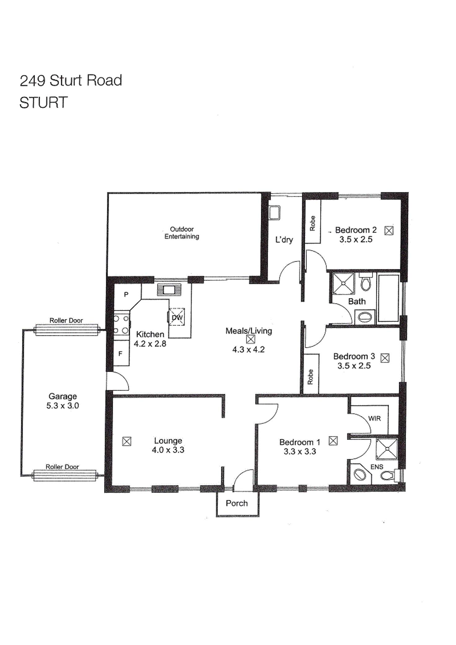 Floorplan of Homely house listing, 249 Sturt Road, Sturt SA 5047