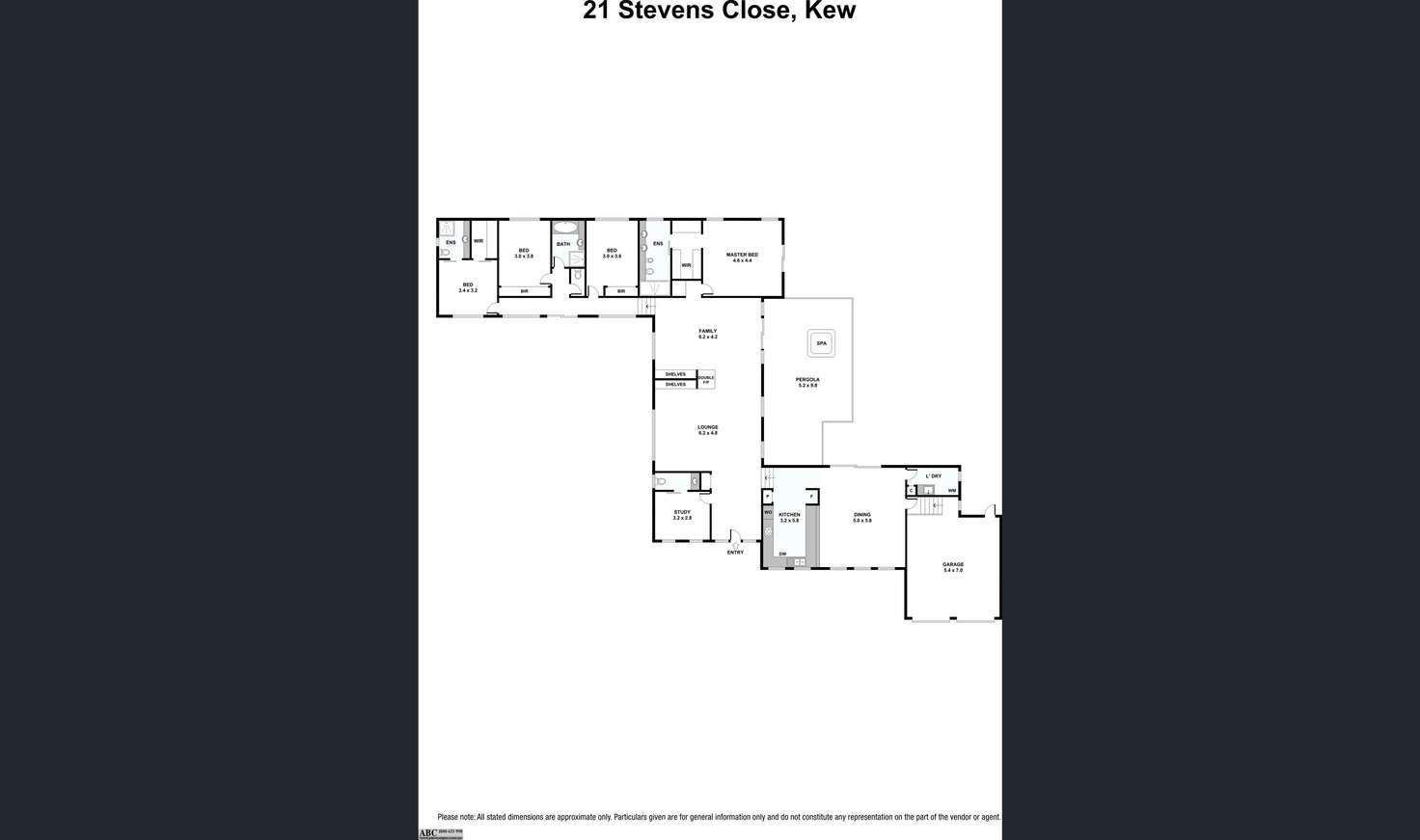 Floorplan of Homely house listing, 21 Stevens Close, Kew VIC 3101