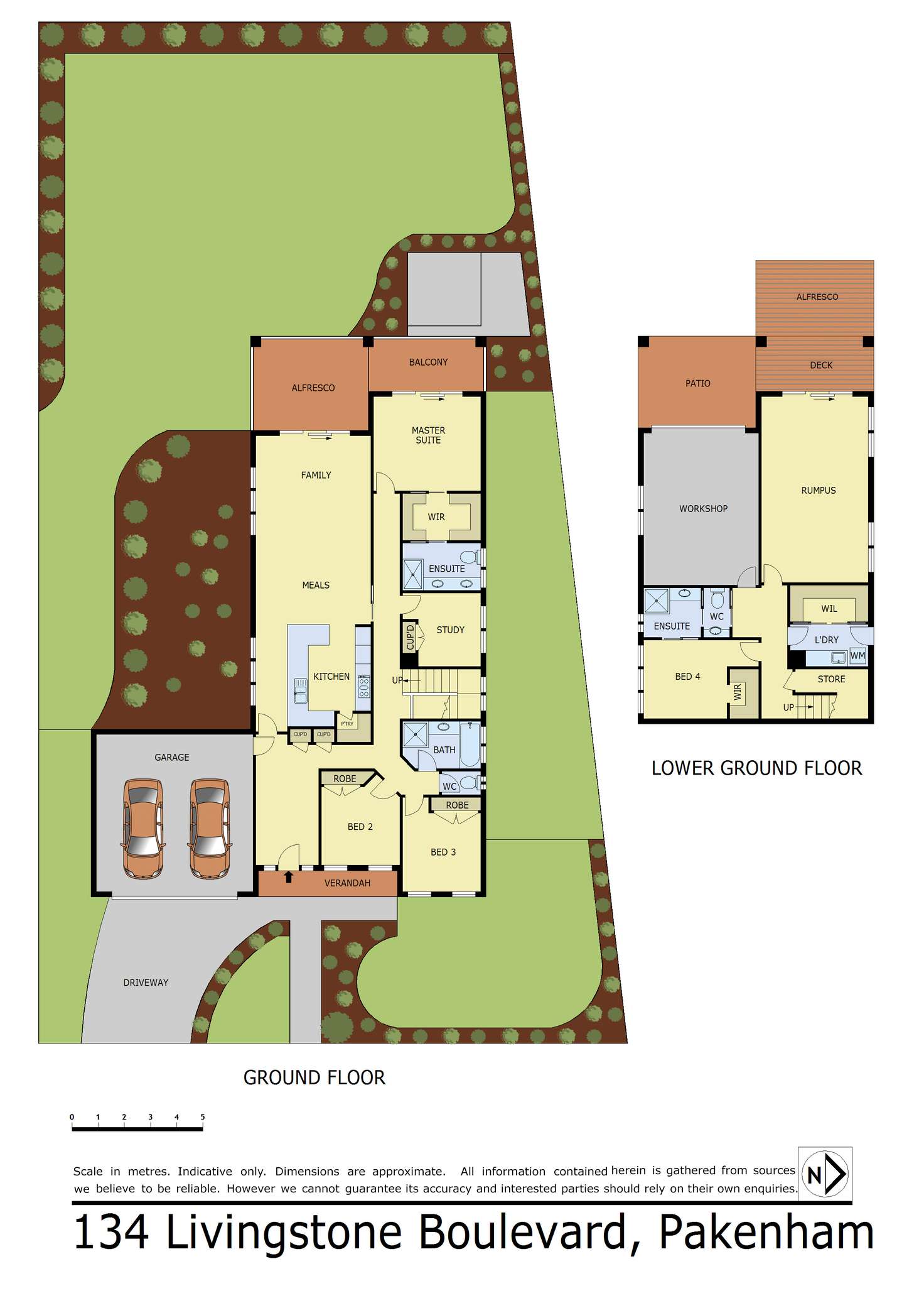 Floorplan of Homely house listing, 134 Livingstone Boulevard, Pakenham VIC 3810