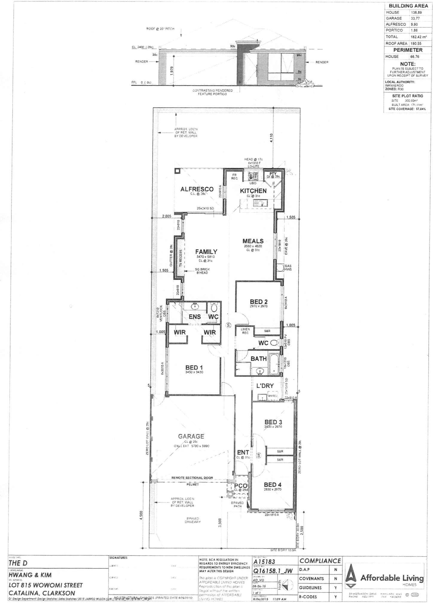 Floorplan of Homely house listing, 12 Wowomi Street, Clarkson WA 6030