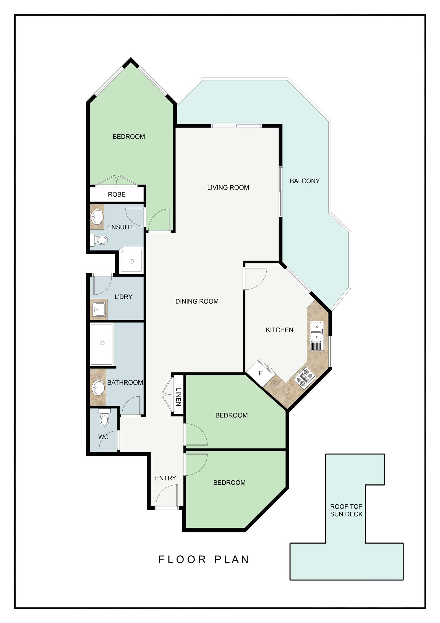 Floorplan of Homely apartment listing, 38/6A Valley Road, Halls Head WA 6210