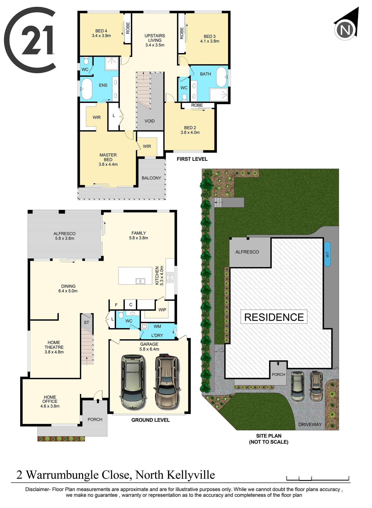 Floorplan of Homely house listing, 2 Warrumbungle Close, North Kellyville NSW 2155