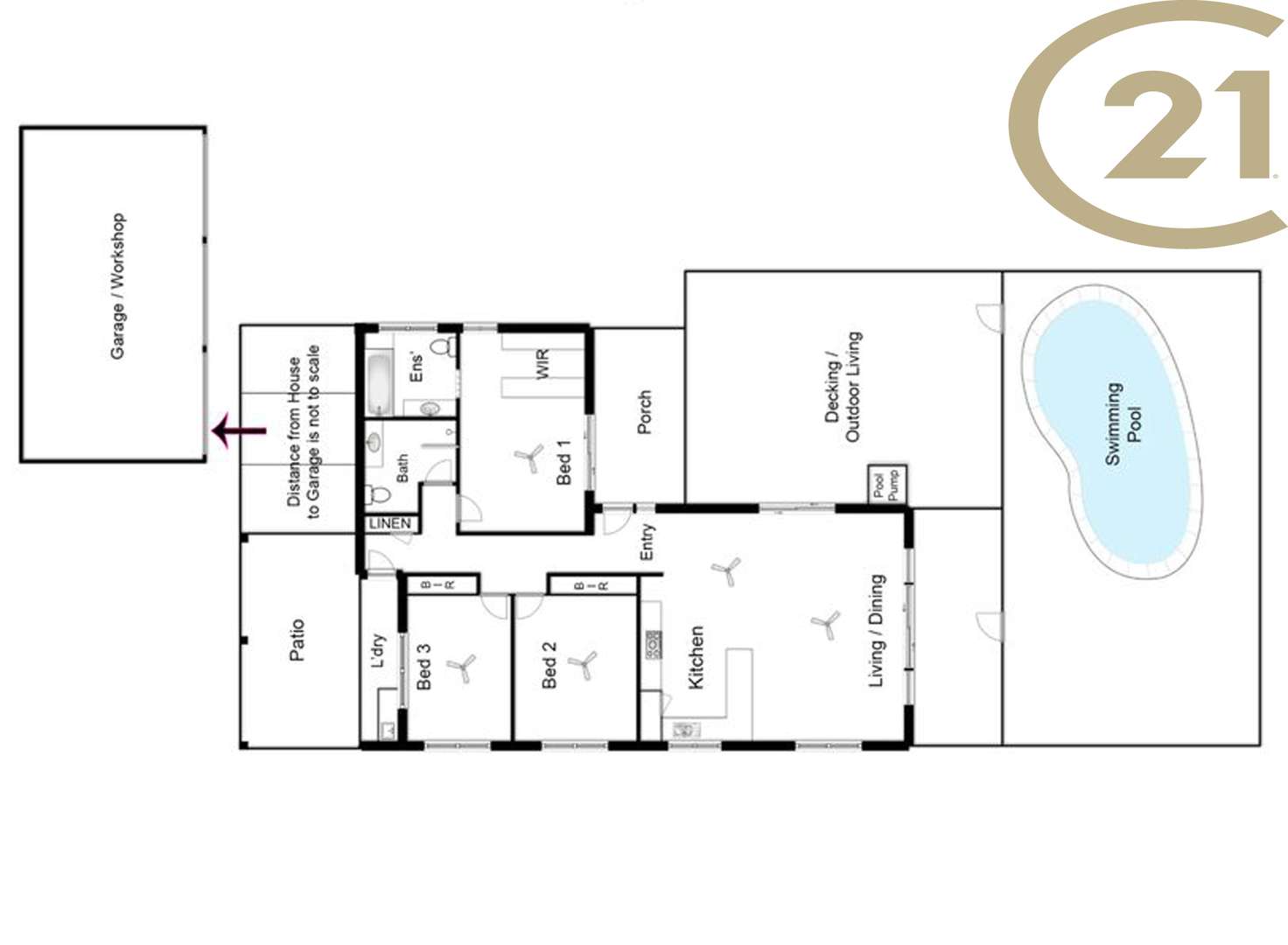 Floorplan of Homely house listing, 15 Allamanda Street, Cooya Beach QLD 4873
