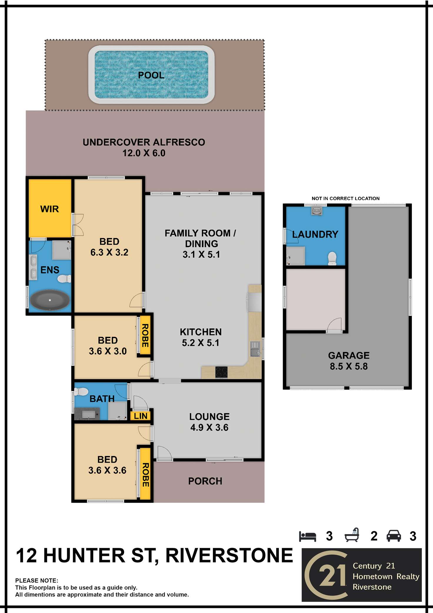 Floorplan of Homely house listing, 12 Hunter Street, Riverstone NSW 2765