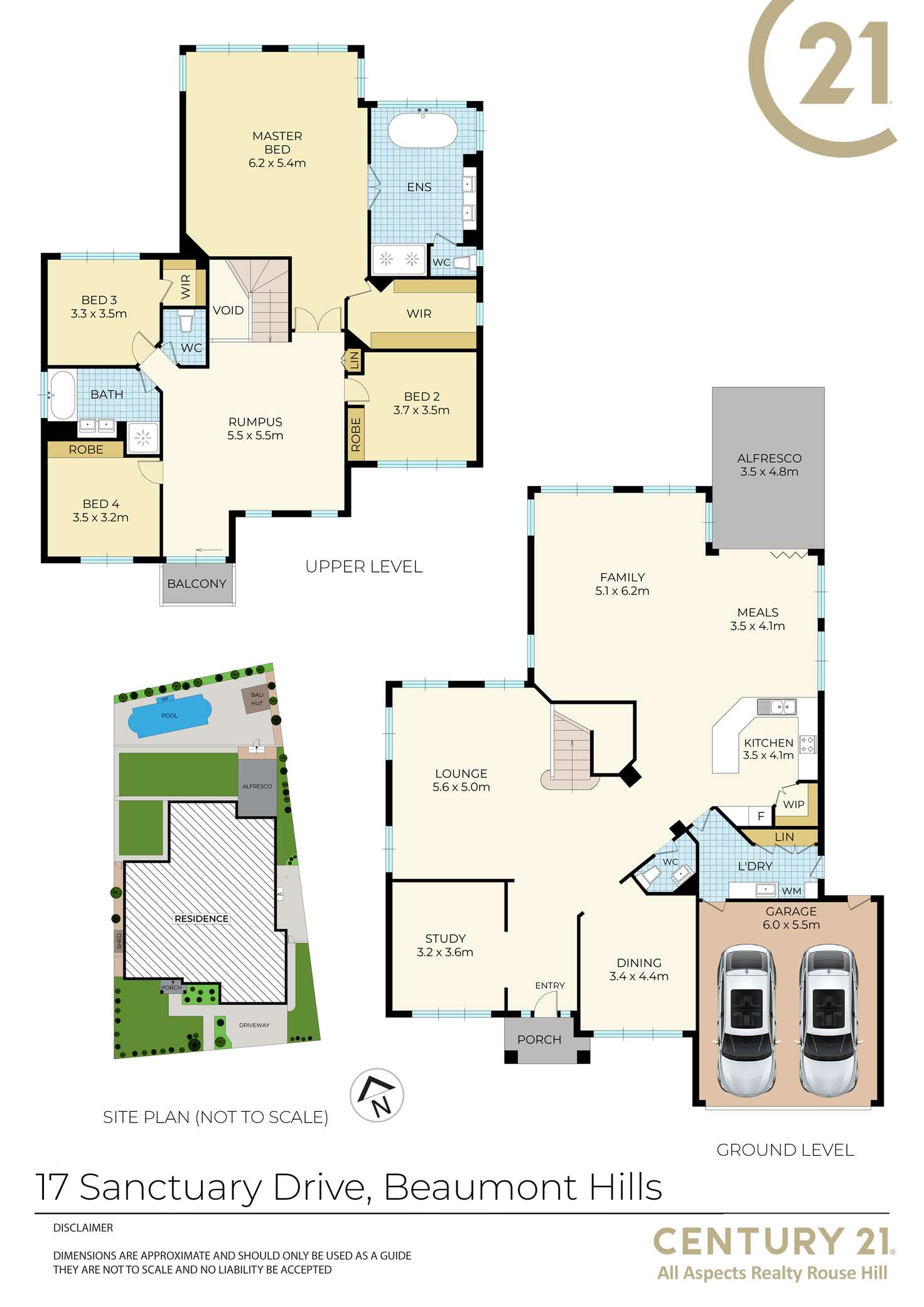 Floorplan of Homely house listing, 17 Sanctuary Drive, Beaumont Hills NSW 2155
