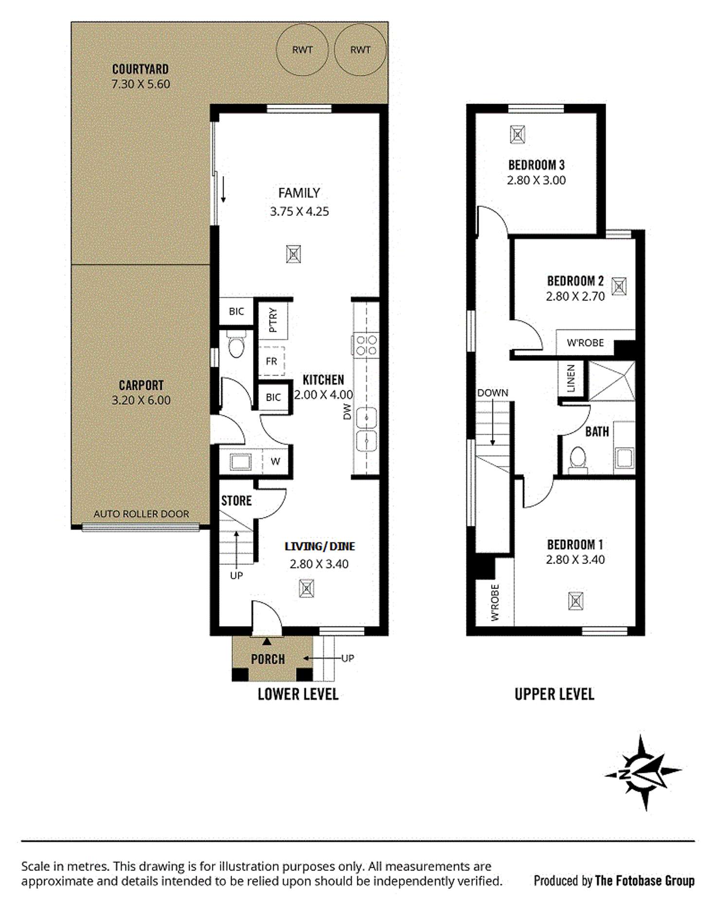 Floorplan of Homely townhouse listing, 11/25 Ramsgate Ave, Christies Beach SA 5165