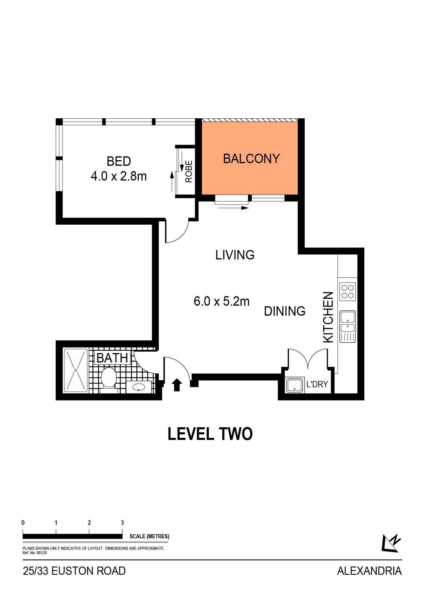 Floorplan of Homely apartment listing, 25/33 Euston Road, Alexandria NSW 2015