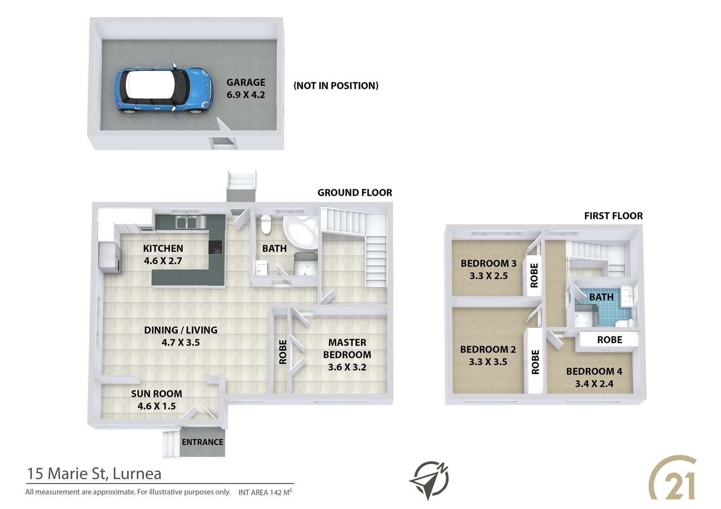 Floorplan of Homely house listing, 15 Marie Street, Lurnea NSW 2170