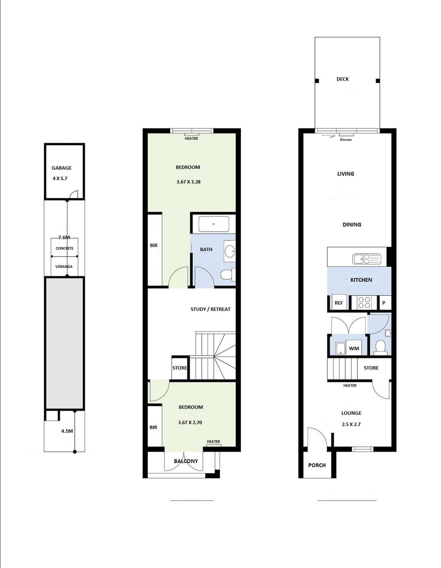Floorplan of Homely townhouse listing, 10A Hanworth Avenue, Williams Landing VIC 3027