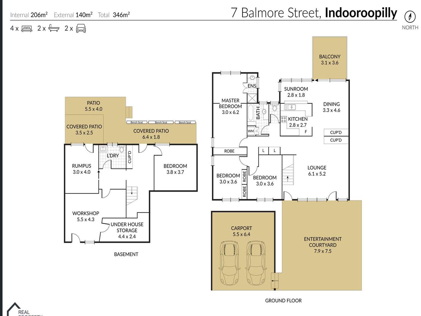 Floorplan of Homely house listing, 7 Balmore Street, Indooroopilly QLD 4068
