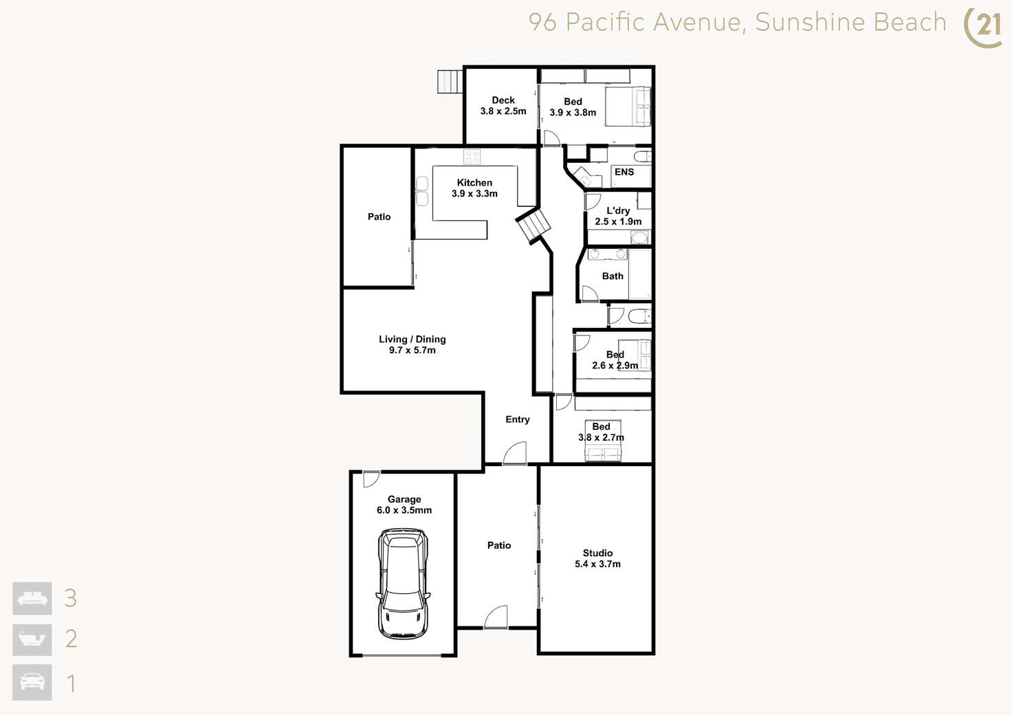 Floorplan of Homely house listing, 96 Pacific Avenue, Sunshine Beach QLD 4567