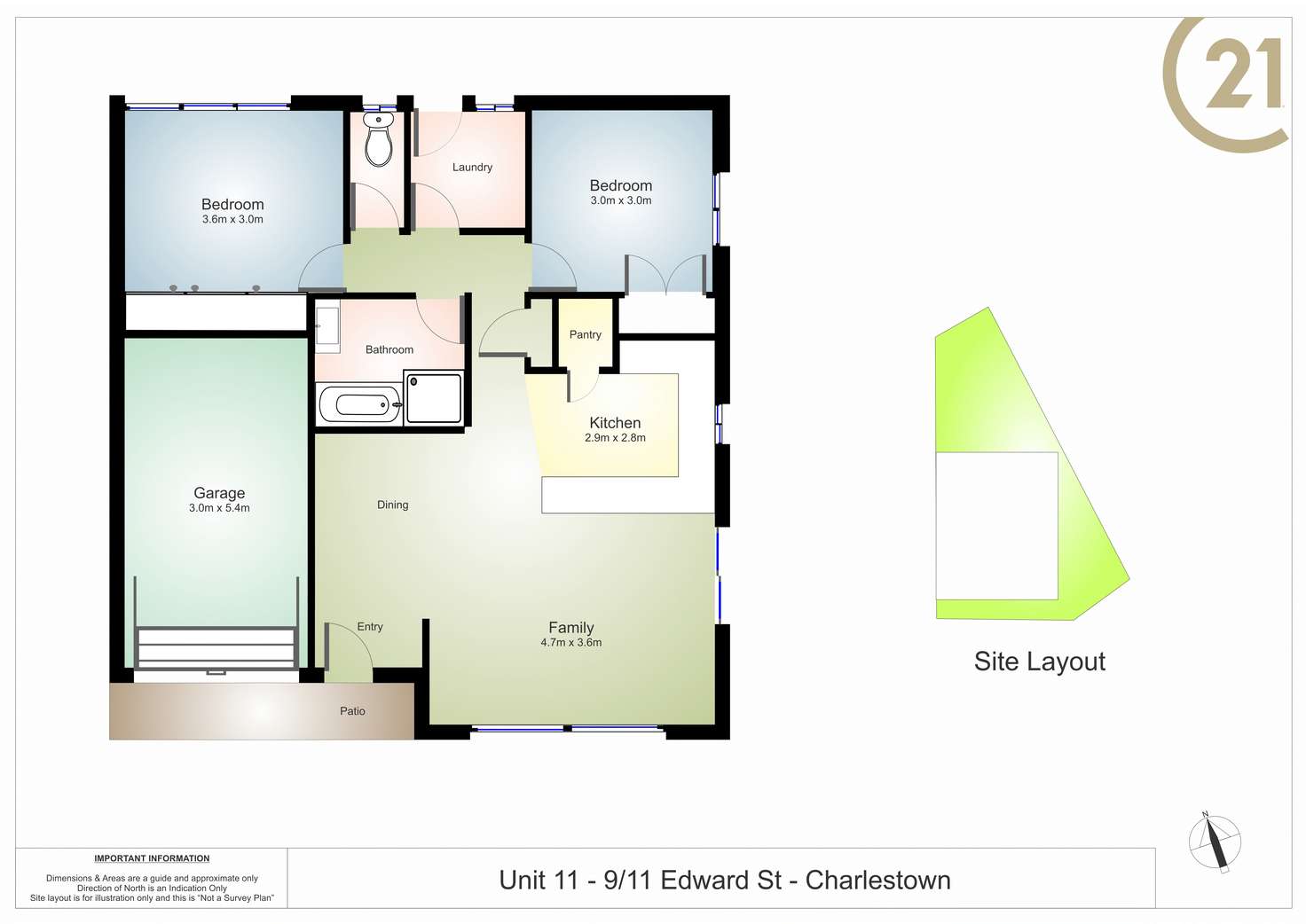 Floorplan of Homely villa listing, 11/9-11 Edward Street, Charlestown NSW 2290