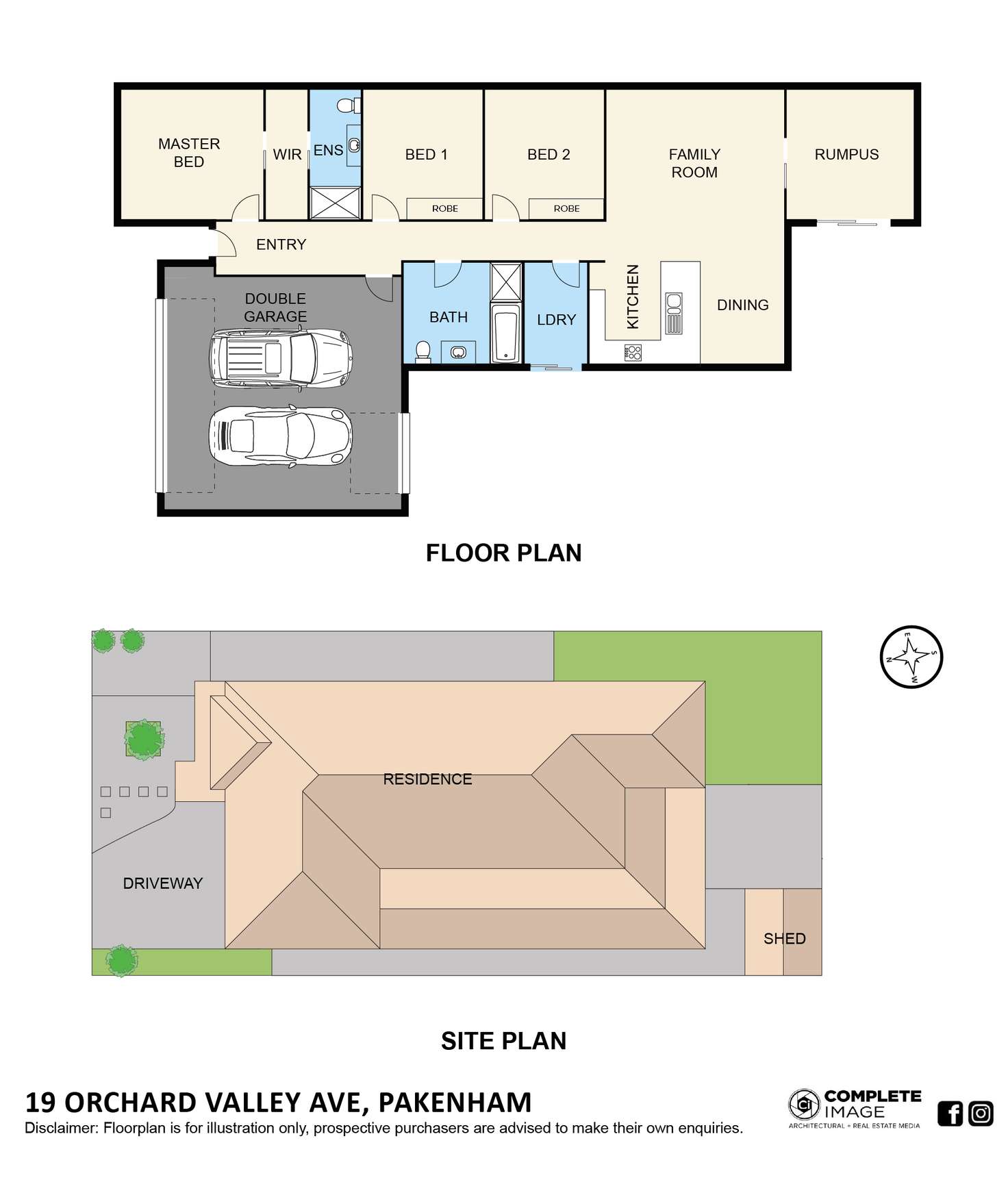 Floorplan of Homely house listing, 19 Orchard Valley Avenue, Pakenham VIC 3810