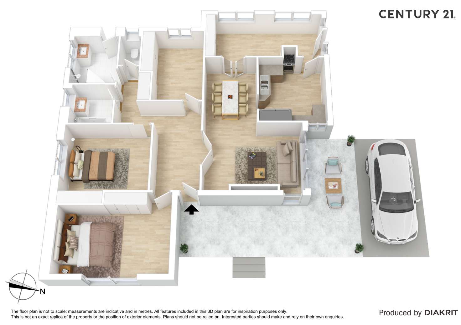 Floorplan of Homely house listing, 3 Haverfield Street, Echuca VIC 3564