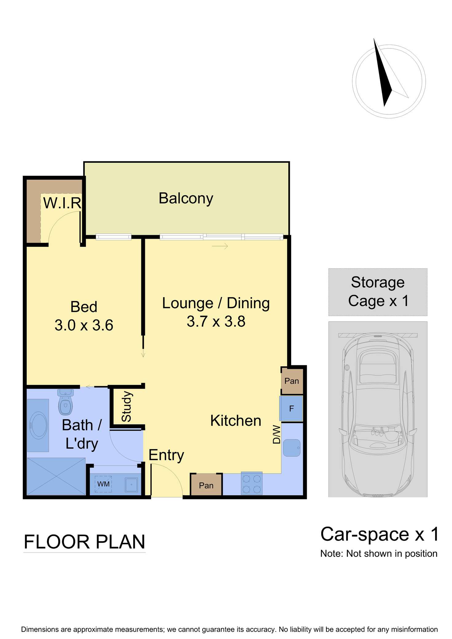 Floorplan of Homely apartment listing, 203/111 Nott Street, Port Melbourne VIC 3207