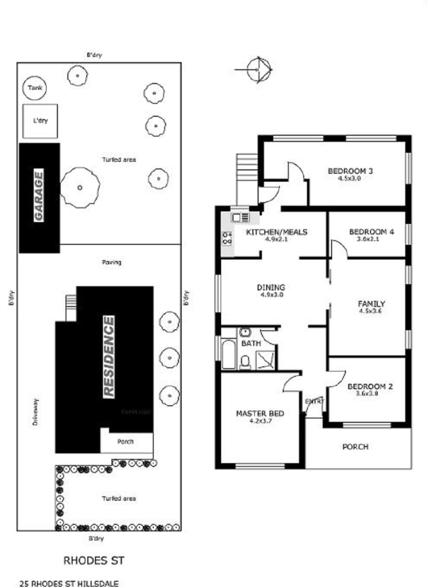 Floorplan of Homely house listing, 25 Rhodes Street, Hillsdale NSW 2036