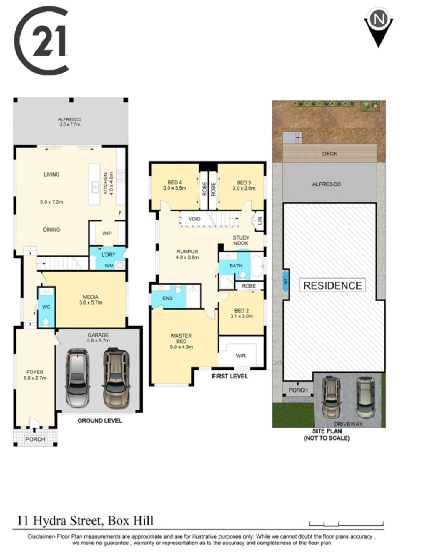 Floorplan of Homely house listing, 11 Hydra Street, Box Hill NSW 2765
