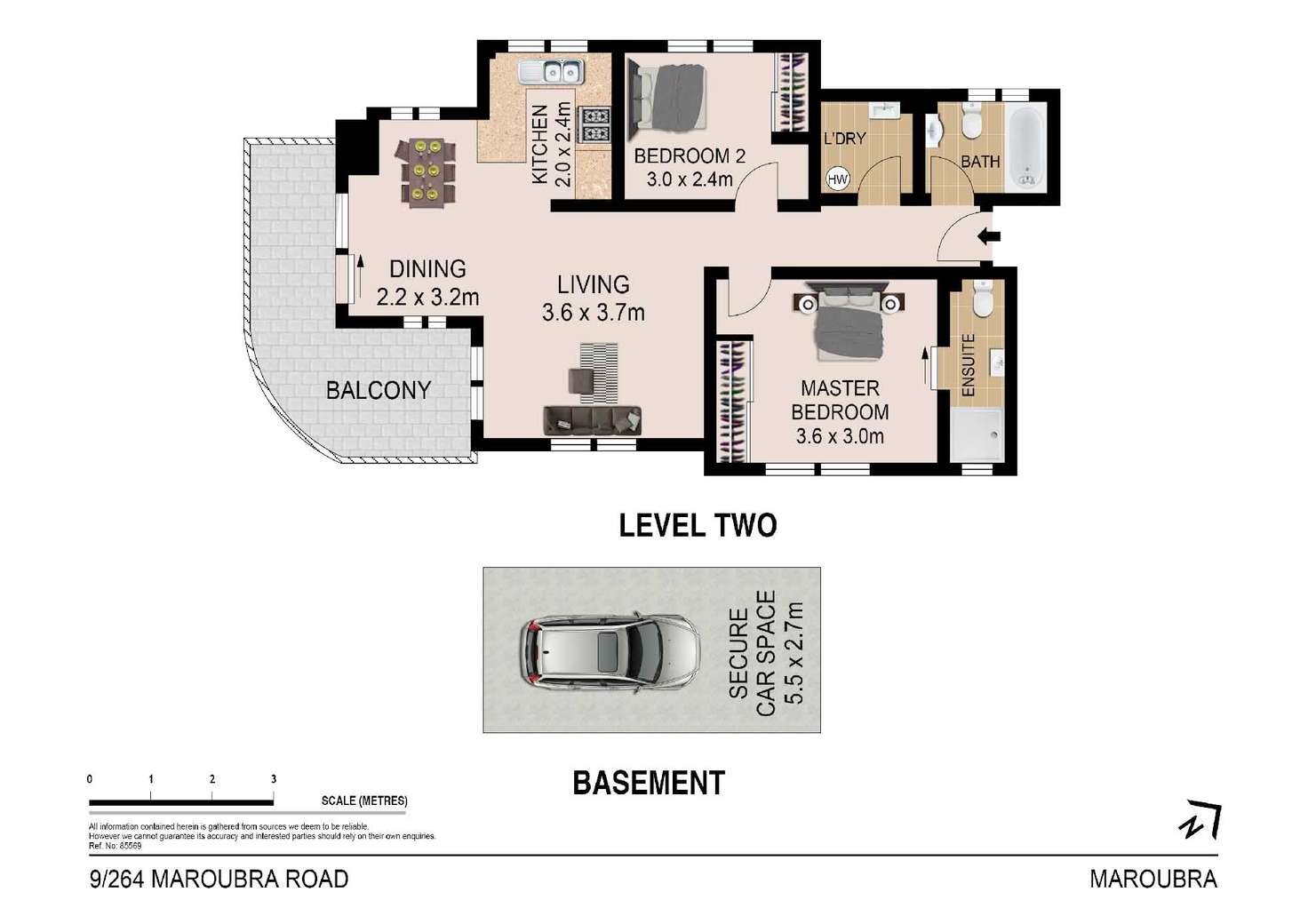 Floorplan of Homely apartment listing, 9/264 Maroubra Road, Maroubra NSW 2035