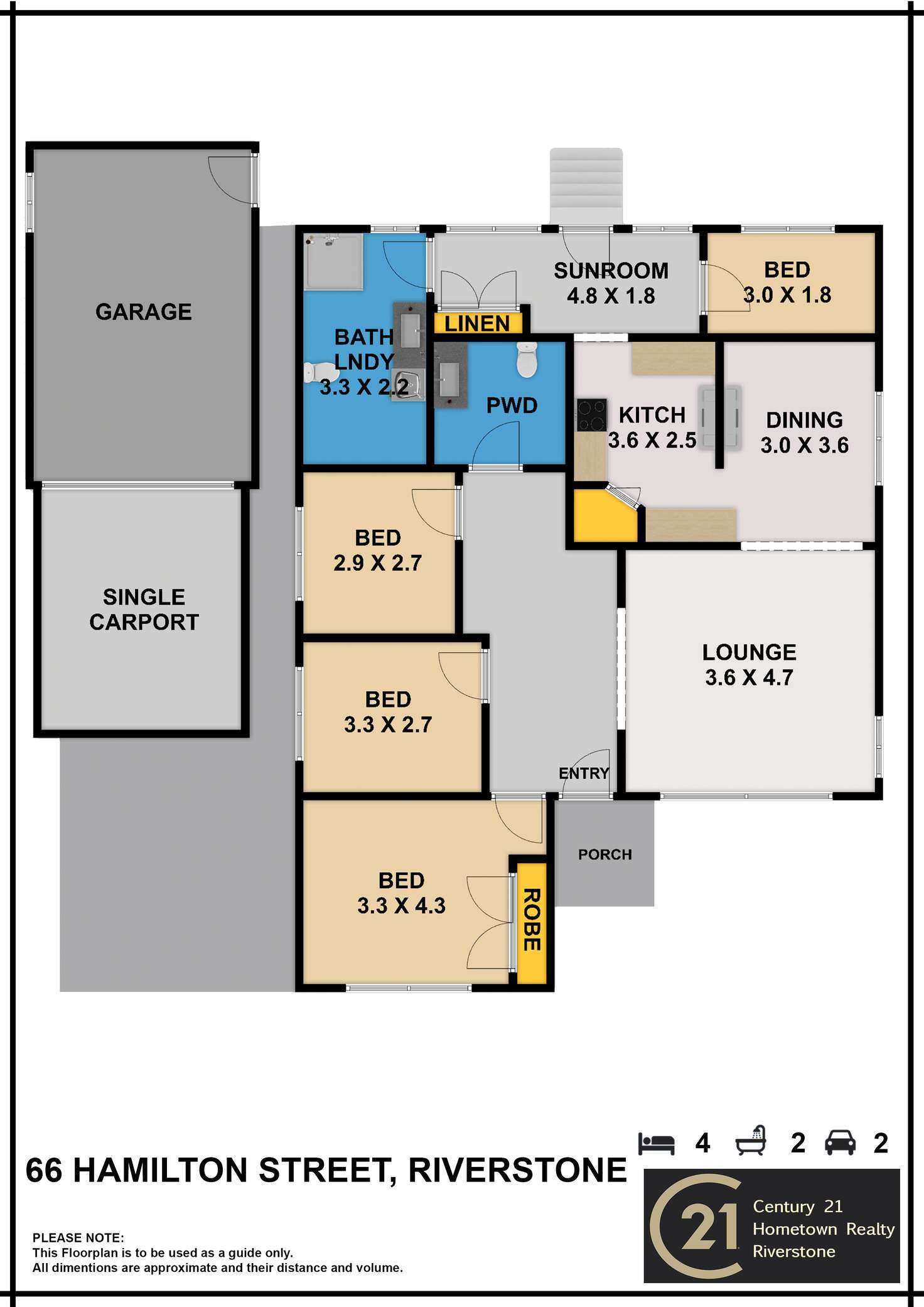 Floorplan of Homely house listing, 66 Hamilton Street, Riverstone NSW 2765