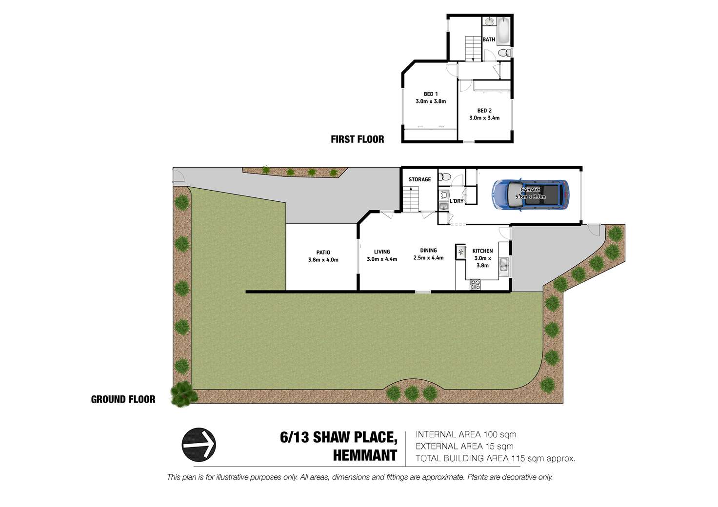 Floorplan of Homely house listing, 13 Shaw Place, Hemmant QLD 4174