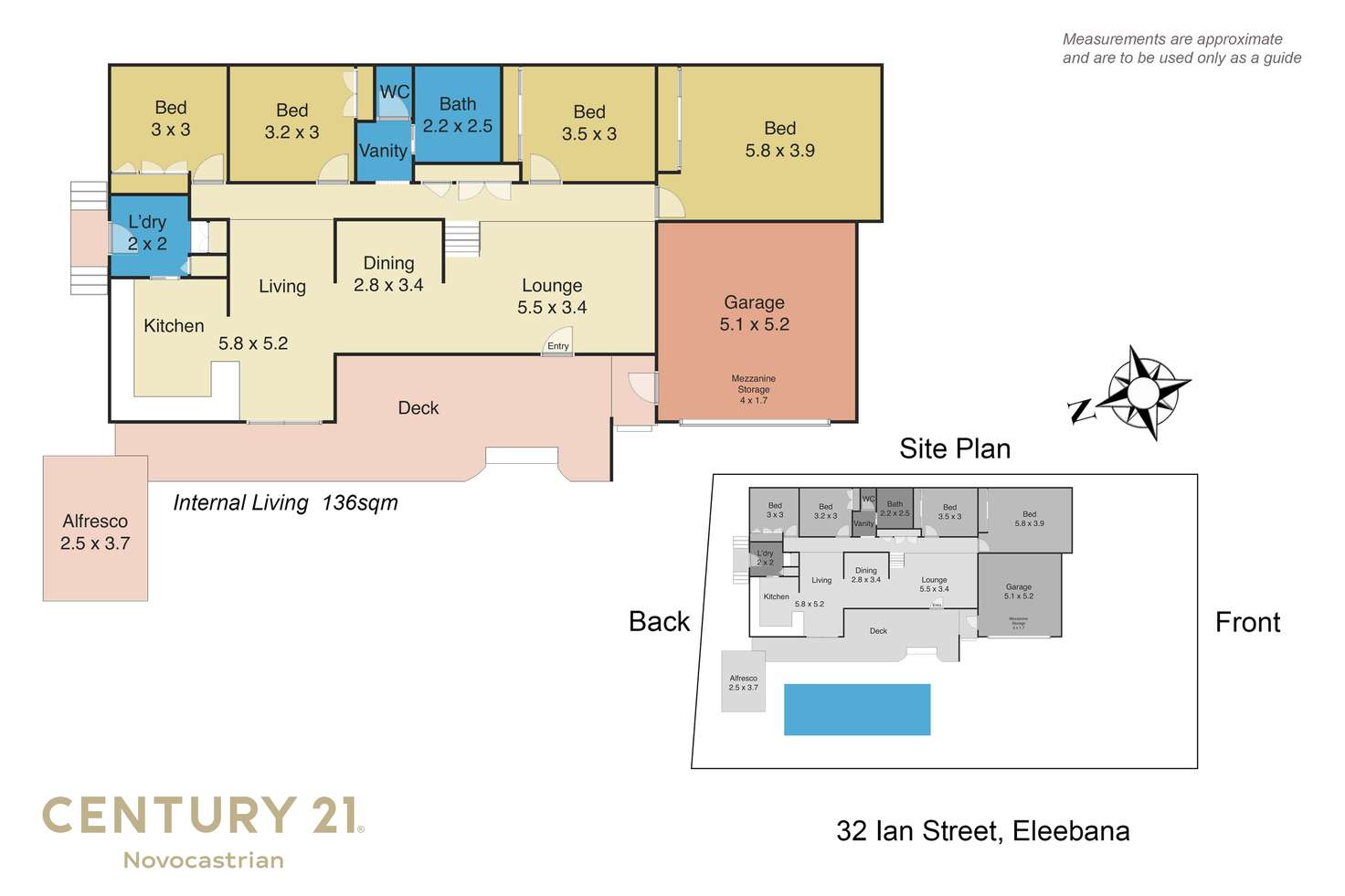 Floorplan of Homely house listing, 32 Ian Street, Eleebana NSW 2282