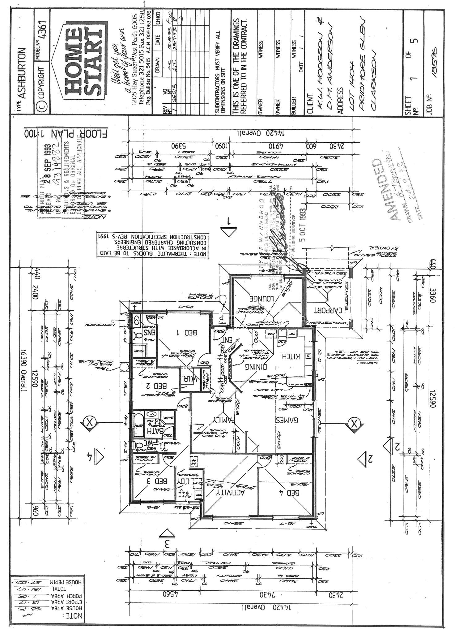 Floorplan of Homely house listing, 6 Pridmore Glen, Clarkson WA 6030