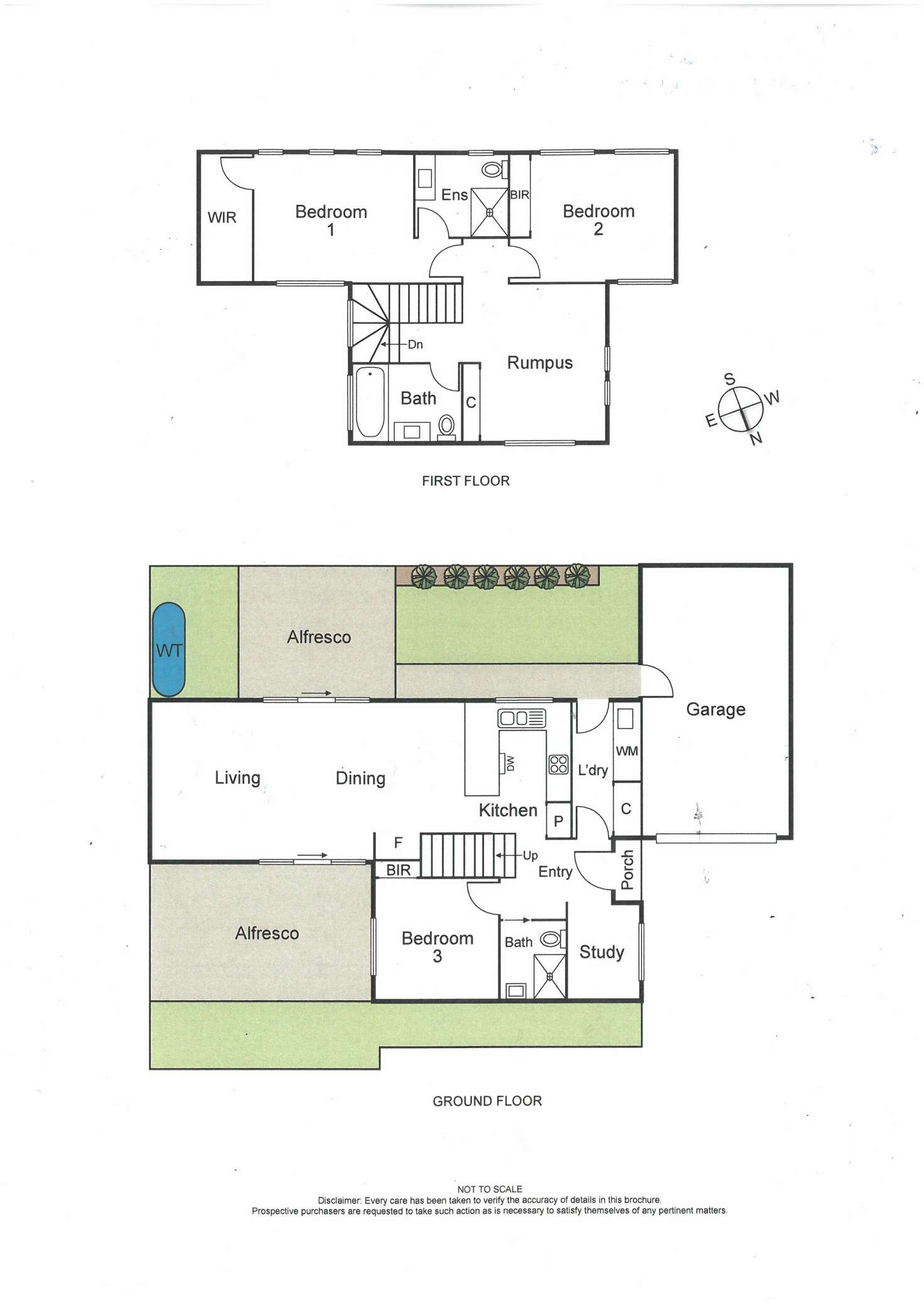 Floorplan of Homely townhouse listing, 34B Davanzo Avenue, Clarinda VIC 3169