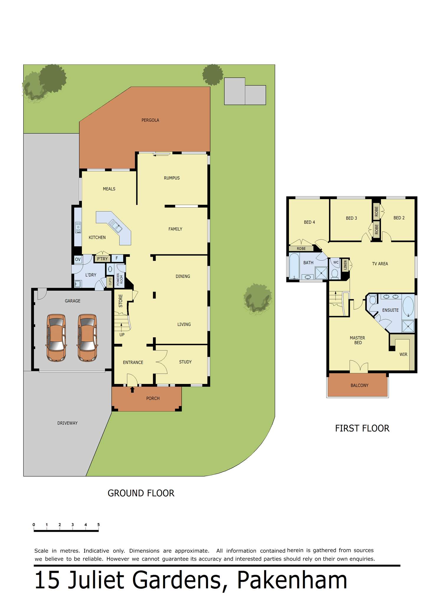 Floorplan of Homely house listing, 15 Juliet Gardens, Pakenham VIC 3810