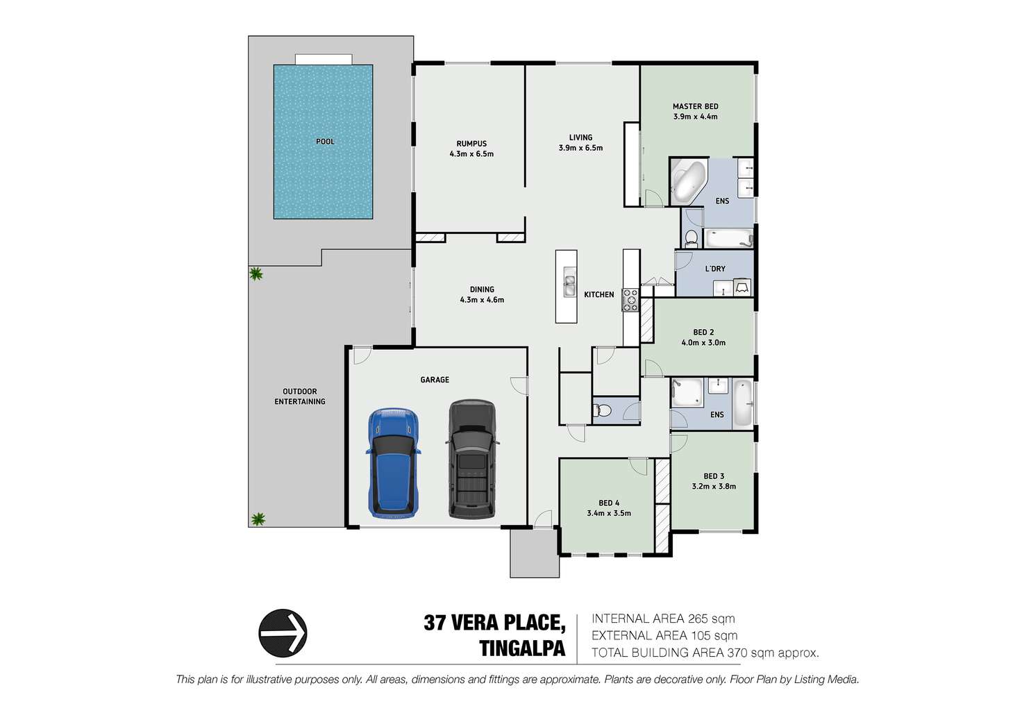 Floorplan of Homely house listing, 37 Vera Place, Tingalpa QLD 4173