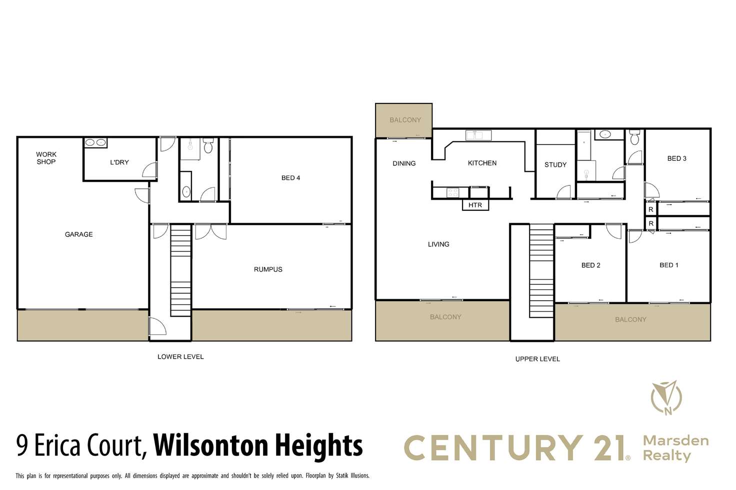 Floorplan of Homely house listing, 9 Erica Court, Wilsonton Heights QLD 4350