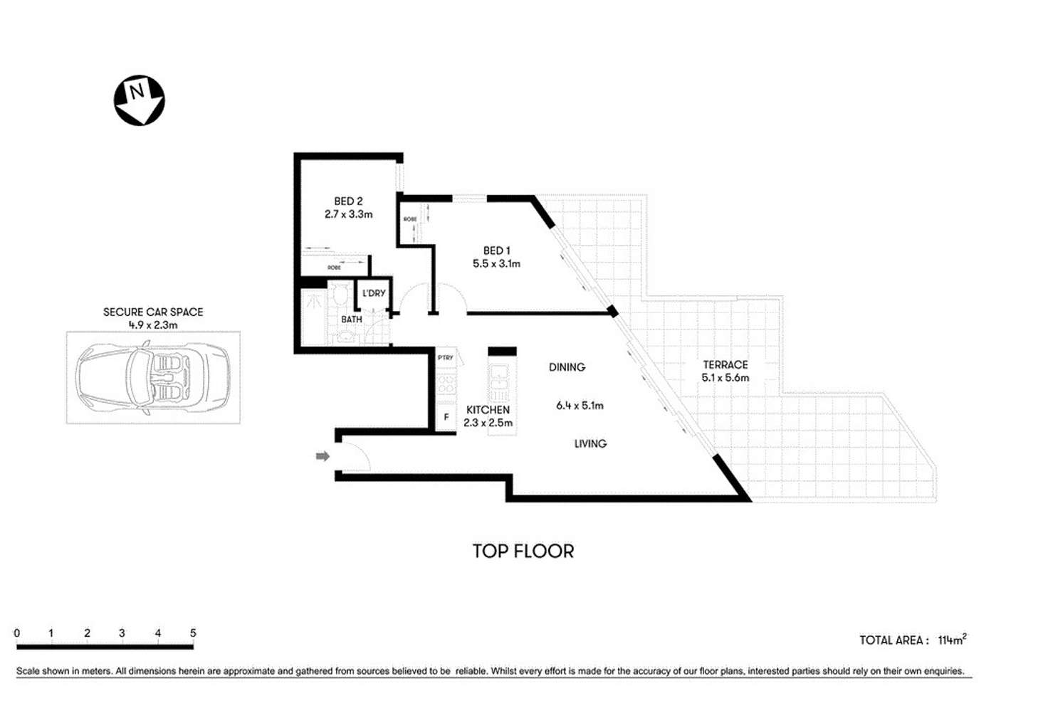 Floorplan of Homely apartment listing, 401/7-9 Abbott Street, Cammeray NSW 2062