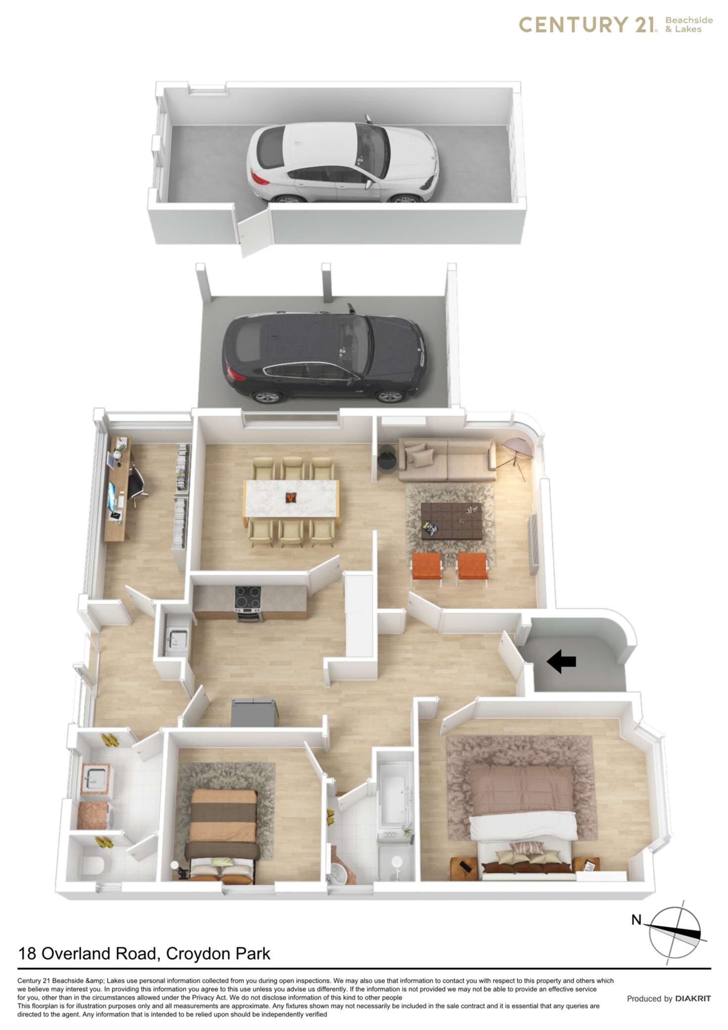 Floorplan of Homely house listing, 18 Overland Road, Croydon Park SA 5008