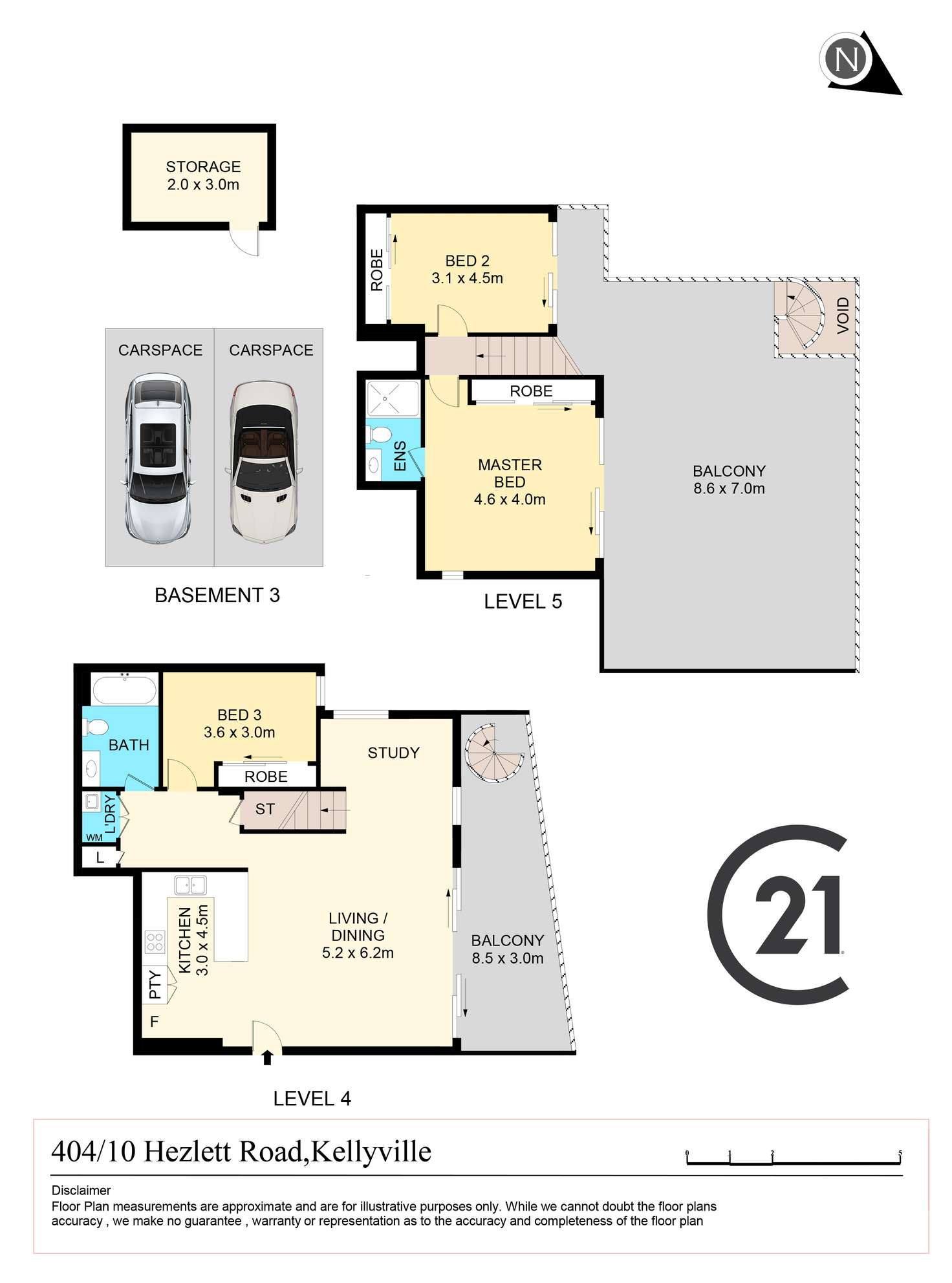 Floorplan of Homely apartment listing, Unit 404/10 Hezlett Road, North Kellyville NSW 2155