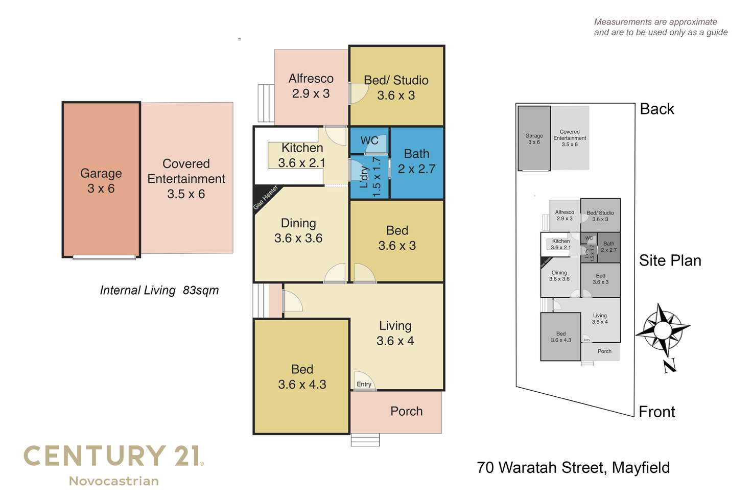 Floorplan of Homely house listing, 70 Waratah Street, Mayfield NSW 2304