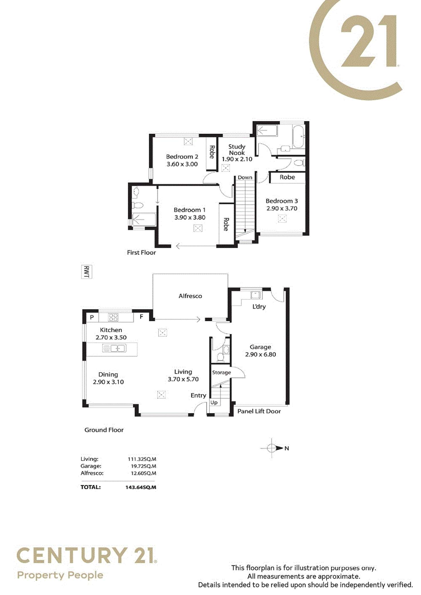 Floorplan of Homely house listing, 3B Nurrowin Drive, Ingle Farm SA 5098