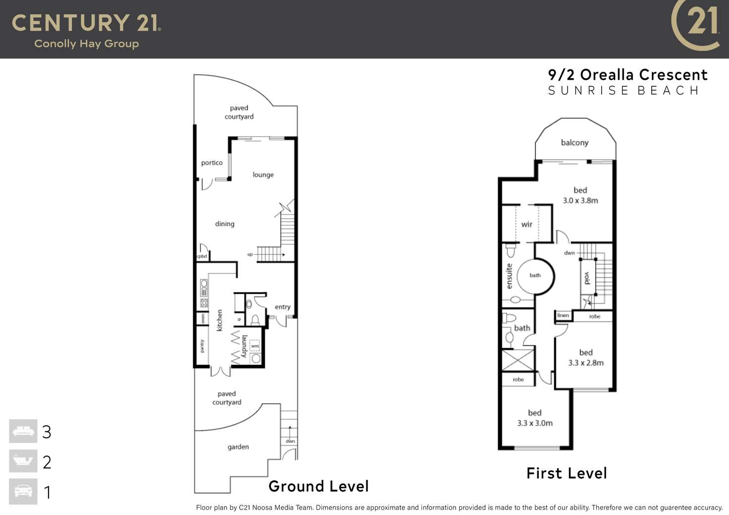 Floorplan of Homely unit listing, 9/2 Orealla Crescent, Sunrise Beach QLD 4567