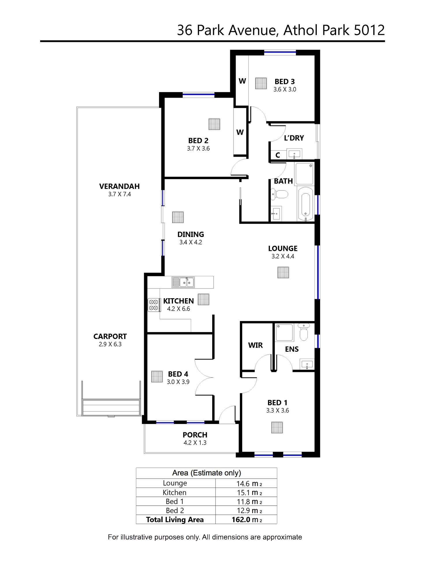 Floorplan of Homely house listing, 36 Park Avenue, Athol Park SA 5012