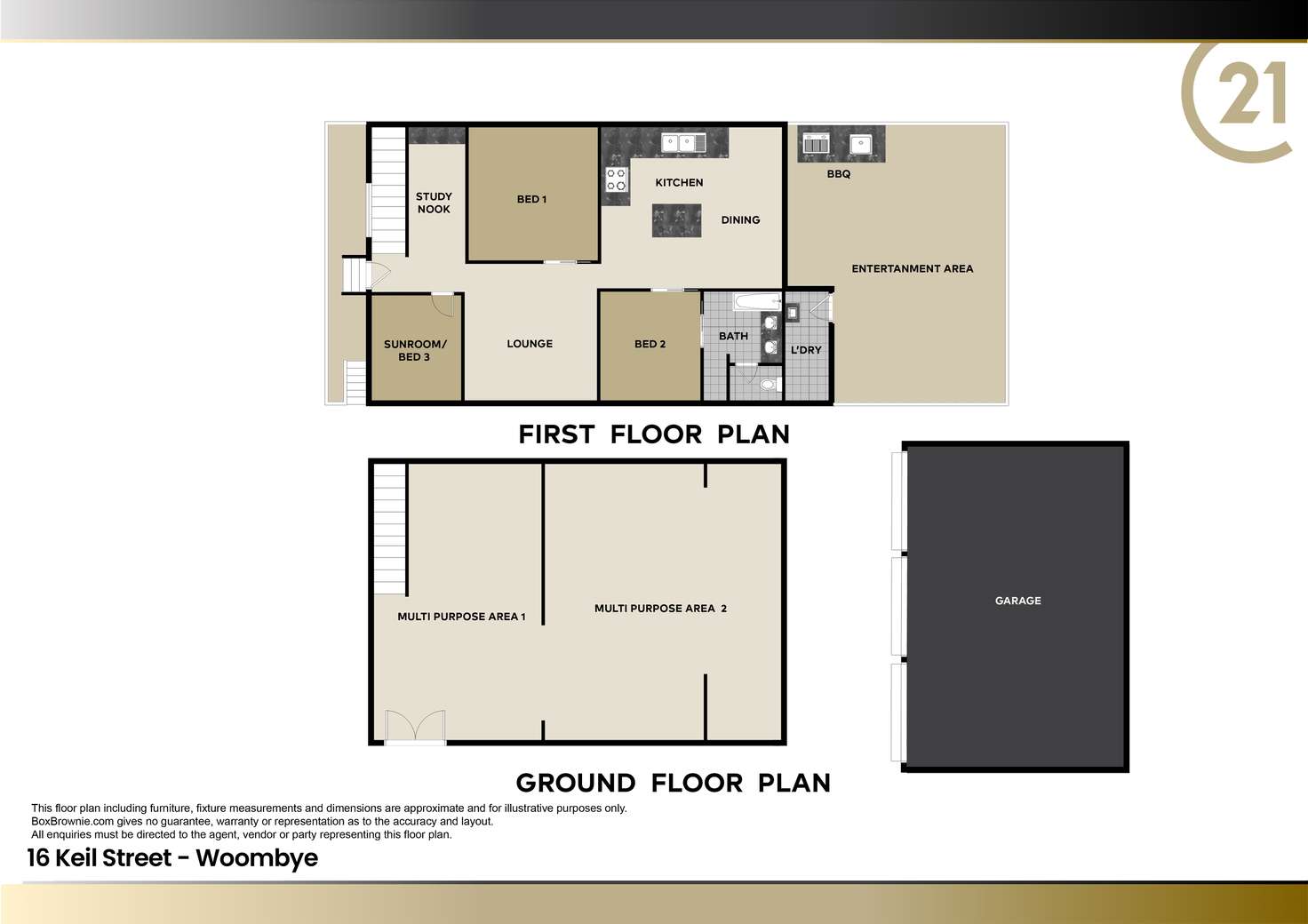 Floorplan of Homely house listing, 16 Keil Street, Woombye QLD 4559