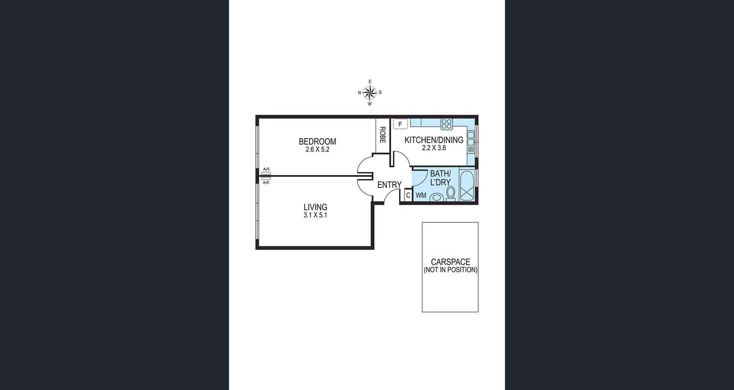 Floorplan of Homely apartment listing, 6/76 Robert Street, Bentleigh VIC 3204