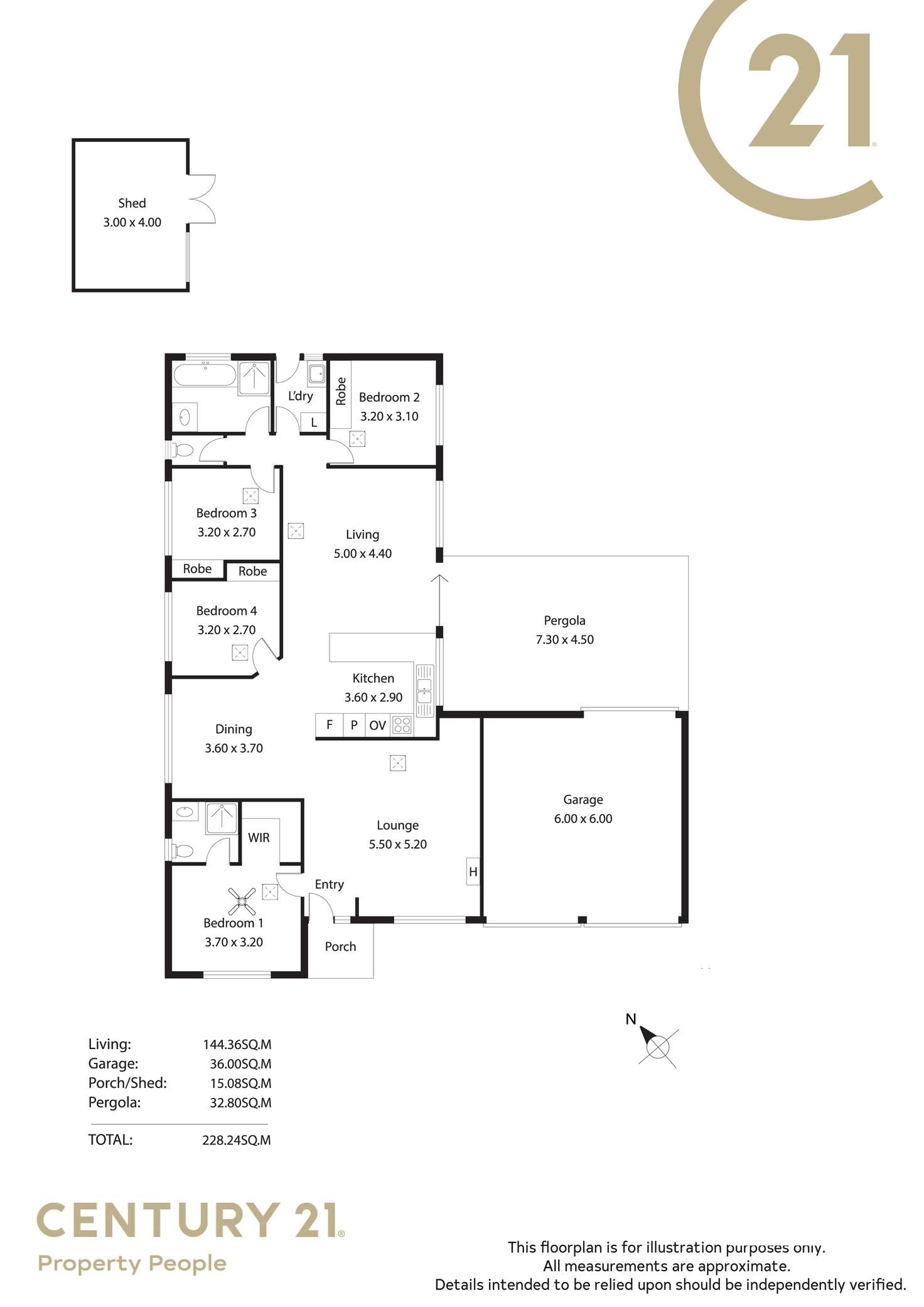 Floorplan of Homely house listing, 32 Yeovil Circuit, Craigmore SA 5114