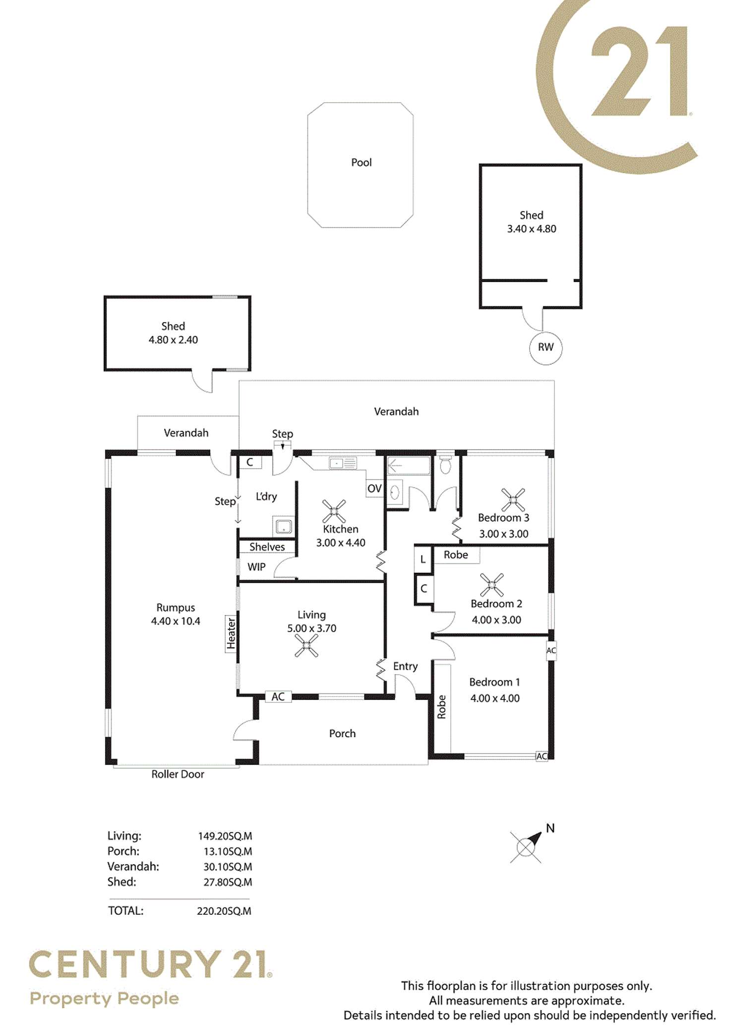 Floorplan of Homely house listing, 18 Andrews Road, Andrews Farm SA 5114