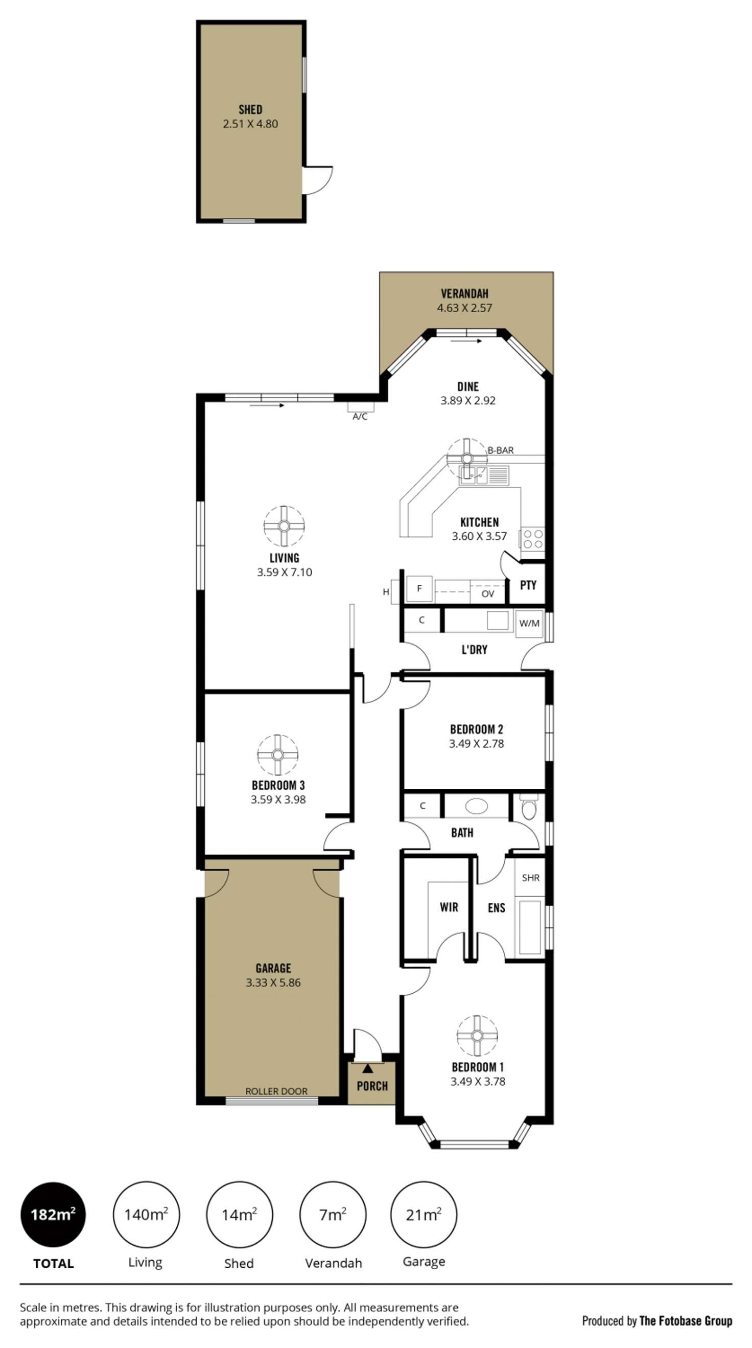 Floorplan of Homely house listing, 1 Moorfield Mews, Aberfoyle Park SA 5159