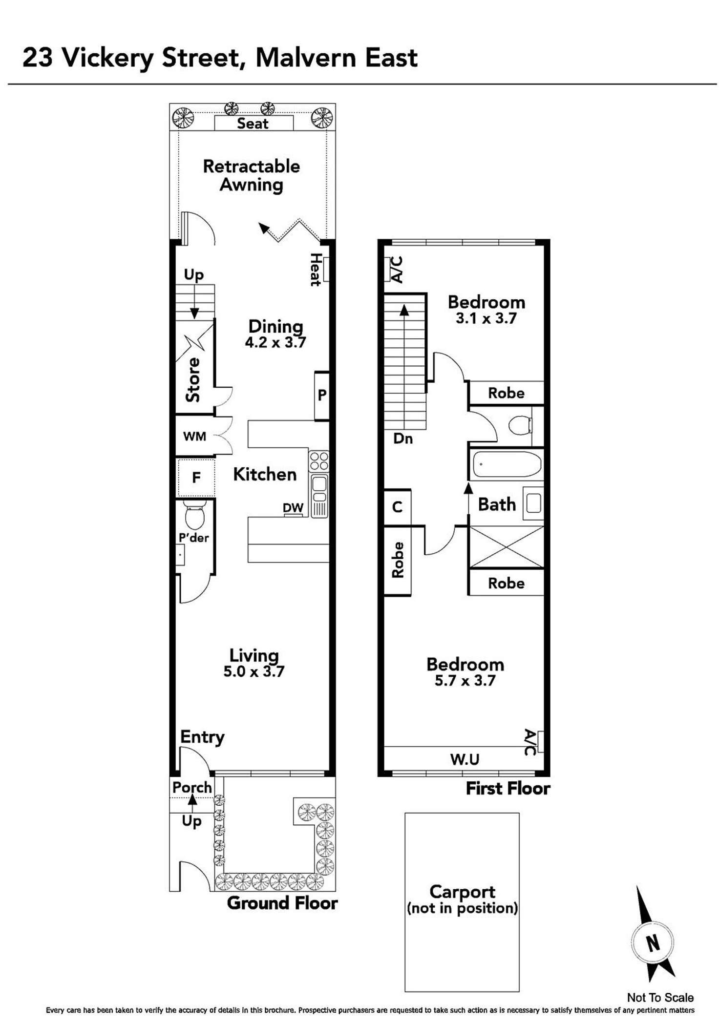 Floorplan of Homely house listing, 23 Vickery Street, Malvern East VIC 3145