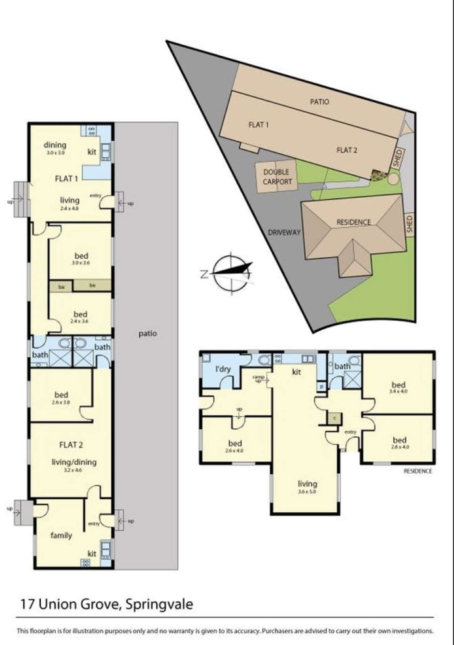 Floorplan of Homely house listing, 17 Union Grove, Springvale VIC 3171