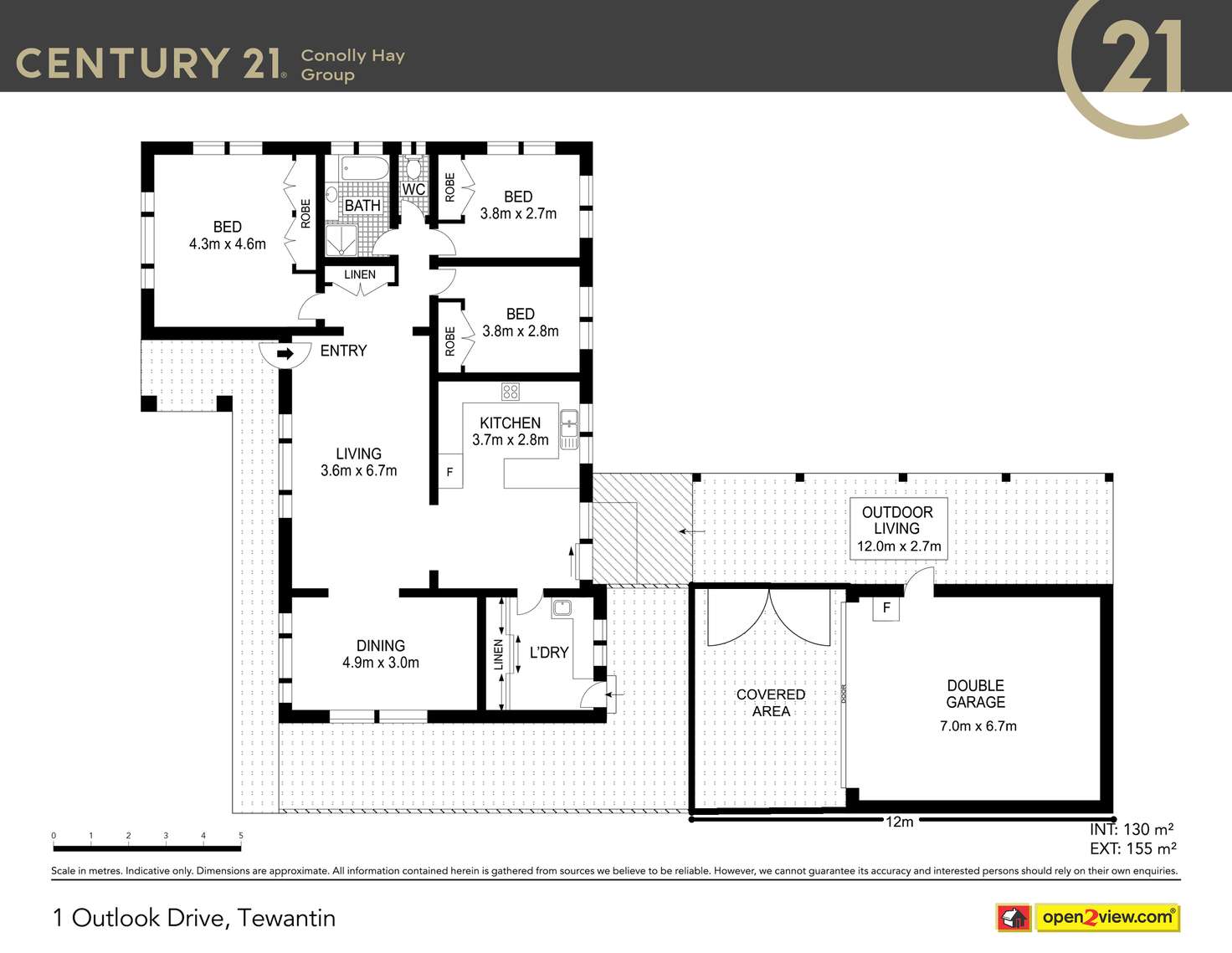 Floorplan of Homely house listing, 1 Outlook Drive, Tewantin QLD 4565