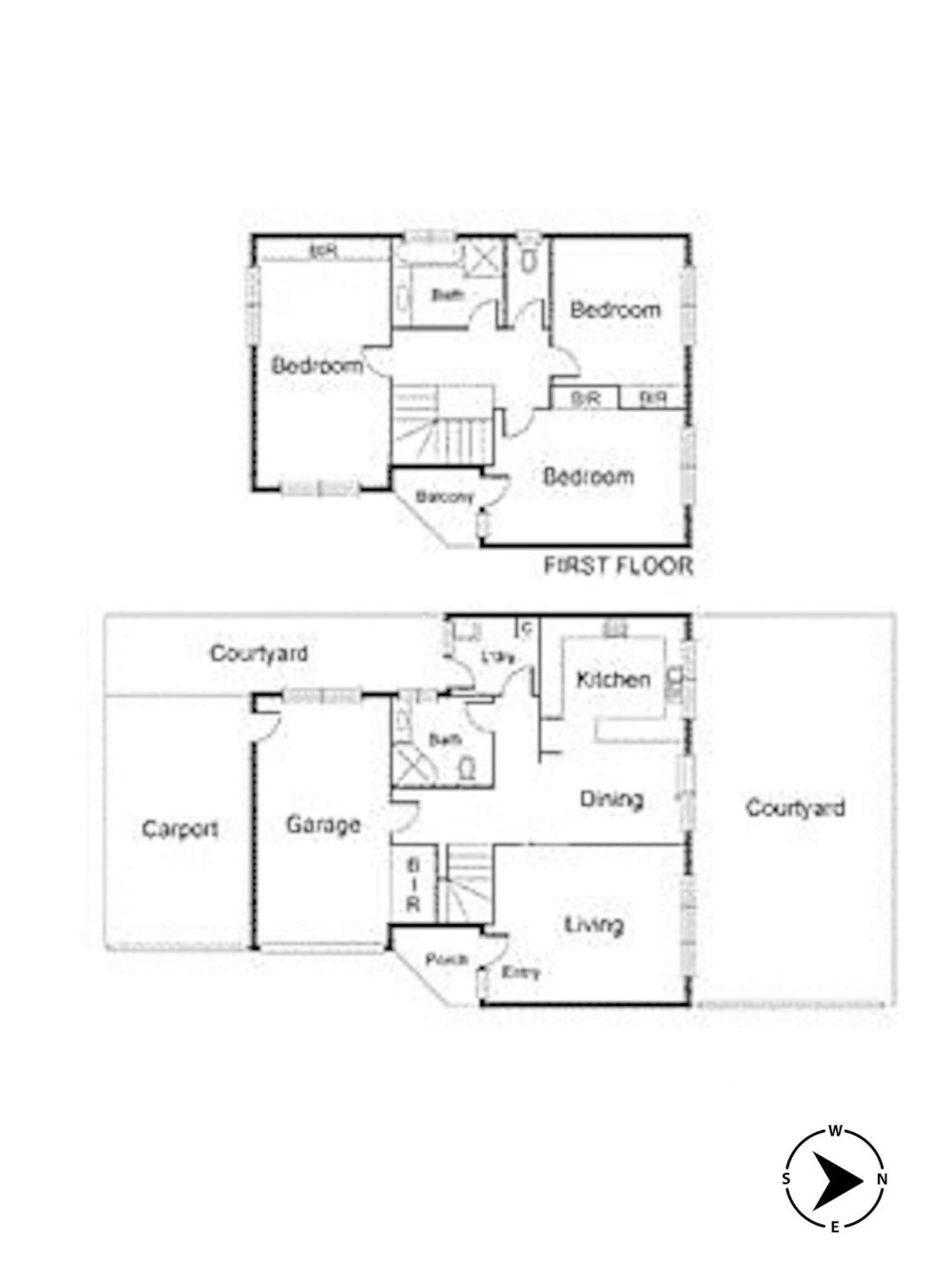 Floorplan of Homely townhouse listing, 12A Princes Street, Abbotsford VIC 3067