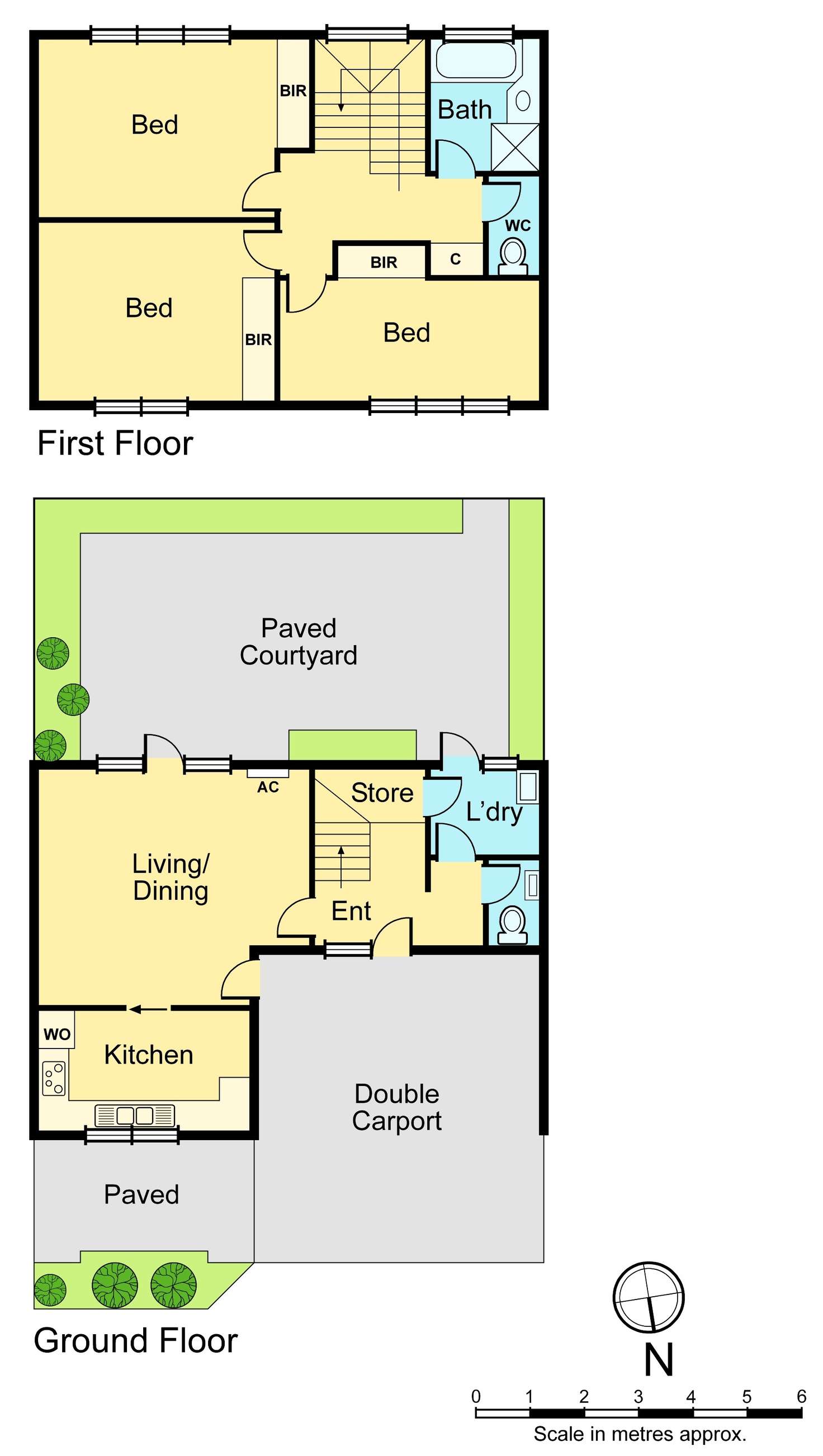 Floorplan of Homely townhouse listing, 10/6 Bright Street, Brighton East VIC 3187